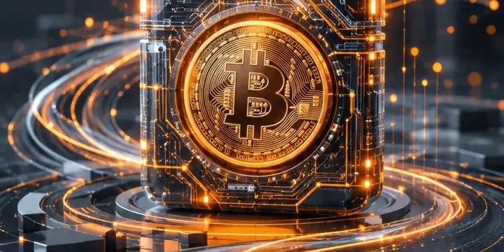 Digital padlock made of circuits protecting a crypto coin